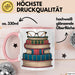 Bibliothekar Tasse Geschenkidee für Bücherliebhaber Rosa Trendation