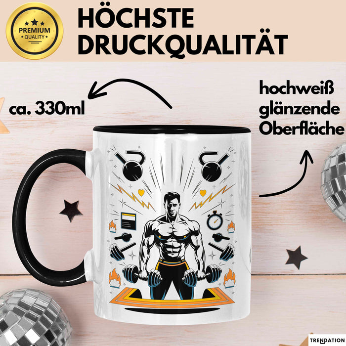 Fitnesstrainer Tasse Geschenk Lustige Geschenkidee Spruch Für Fitness Motivatoren Trendation