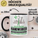 Handwerker Geschenk Tasse Ich Bin Handwerker Aber Sag Doch Einfach Superheld Lustige Geschenkdiee für Handwerker Kaffee-Becher Schwarz Trendation