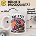Mountainbikerin Tasse Geschenk Frauen Ballett Echte Mädchen Fahren Mountainbike Mtb Weiß Trendation