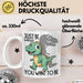 T-Rex Tasse Geschenk Just Be Whatever You Want To Be Dinsosaurier Weiß Trendation