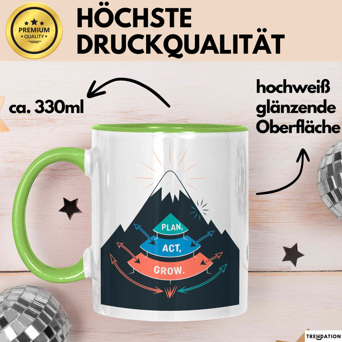 Life Coach Tasse Geschenk Lustige Geschenkidee Spruch Für Persönliche Entwicklung Sucher Grün Trendation