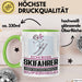 Skifahrer Geschenk Tasse Ich Bin Skifahrer Aber Sag Doch Einfach Superheld Lustige Geschenkdiee für Skifahrer Kaffee-Becher Grün Trendation
