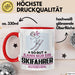 Skifahrer Geschenk Tasse So Gut Kann Nur Ein Skifahrer Aussehen Geschenkidee Kaffee-Becher Rot Trendation