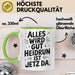 Heidrun Tasse Geschenk Alles Ist Gut Heidrun Ist Jetz Da Geschenkidee Becher mit Name Grün Trendation