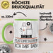 Geschenk für Plattenproduzentin Tasse Lustige Geschenkidee Geburtstag Ich Bin Plattenproduzentin Ich Darf Das Grün Trendation