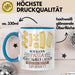 Nudel-Liebhaber Tasse Geschenk Ich Kann Pasta Verschwinden Lassen Was Ist Deine Superkraft Becher Geschenkidee Nudel Kaffee-Becher Blau Trendation