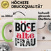 Böse Alte Frau Tasse Geschenk Lustiger Spruch Witzige Idee Grün Trendation