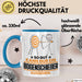 Bogenschießer Geschenk Tasse So Gut Kann Nur Ein Bogenschießer Aussehen Geschenkidee Kaffee-Becher Blau Trendation