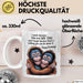 Papa Vater Geburtstagsfeier Tasse Geschenk Lustige Geschenkidee Spruch Ich Lächle Weil Du Mein Papa Bist Weiß Trendation