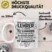 Unterricht Lehrer Wertschätzung Tasse Geschenk Lustige Geschenkidee Spruch Einen Wirklich Guten Lehrer Zu Finden Ist Schwierig Weiß Trendation