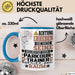 Parkour-Trainer Geschenk Tasse Lustiger Spruch Erheben Sie Sich Der Parkour-Trainer Betritt den Raum Blau Trendation