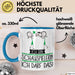 Geschenk für Schauspielerin Tasse Lustige Geschenkidee Geburtstag Ich Bin Schauspielerin Ich Darf Das Blau Trendation