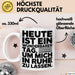 Sarkasmus Sarkastisch Tasse Geschenk Lustige Geschenkidee Heute Ist Ein Wunderbarer Tag um mich in ruhe zu lassen Weiß Trendation