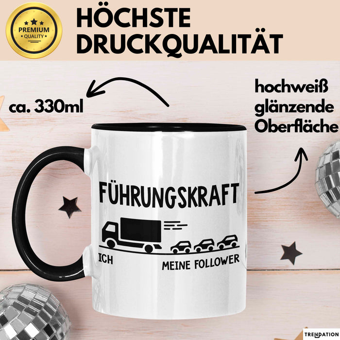 Lkw Fahrer Trucker Tasse Geschenk Lustige Geschenkidee Spruch Führungskraft Trendation