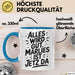 Marlies Tasse Geschenk Alles Ist Gut Marlies Ist Jetz Da Geschenkidee Becher mit Name Blau Trendation