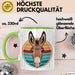 Retro Esel Tasse Geschenk Lustige Geschenkidee Spruch Grün Trendation