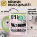 Erzieherin Ausbildung Start Geschenk Tasse Ich Bin Erzieherin In Der Ausbildung Ich Darf Das Kaffee-Becher Geschenkidee Grün Trendation