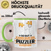Puzzler Geschenk Tasse So Gut Kann Nur Ein Puzzler Aussehen Geschenkidee Kaffee-Becher Grün Trendation