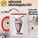 Milchshake Fan Tasse Geschenkidee Dessertgetränk Liebhaber Rot Trendation