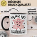 Schweine-Liebhaber Tasse Geschenk Ich Mag Halt Einfach Schweinchen Ok Trendation