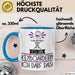 Geschenk für Keyboarderin Tasse Lustige Geschenkidee Geburtstag Ich Bin Keyboarderin Ich Darf Das Blau Trendation