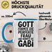 Gabi Tasse Geschenk Gott Formte Die Perfekte Frau Gabi Geschenkidee Blau Trendation