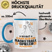 Basketballspieler Geschenk Tasse So Gut Kann Nur Ein Basketballspieler Aussehen Geschenkidee Kaffee-Becher Blau Trendation