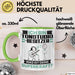 Tonstudio-Besitzer Tasse Geschenk für Tonstudio-Besitzer Geburtstag Lustiger Spruch Kaffee-Becher Was Ist Deine Superkraft Grün Trendation