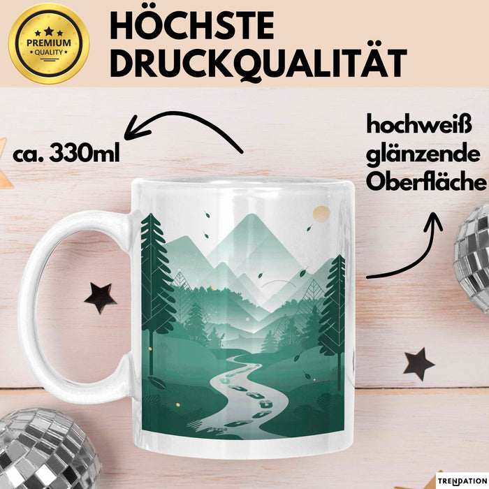 Wanderer Tasse Geschenk Lustige Geschenkidee Spruch Für Trail Entdecker Weiß Trendation