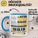 Segler Geschenk Tasse Lustiger Spruch Erheben Sie Sich Der Segler Betritt den Raum Blau Trendation