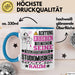 Studiomusiker Geschenk Tasse Lustiger Spruch Erheben Sie Sich Der Studiomusiker Betritt den Raum Blau Trendation