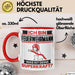 Feuerwehrmann Tasse Geschenk für Feuerwehrmann Geburtstag Lustiger Spruch Kaffee-Becher Was Ist Deine Superkraft Rot Trendation