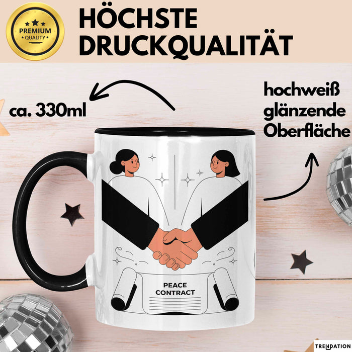 Mediator Tasse Geschenk Lustige Geschenkidee Spruch Für Konflikt Löser Trendation