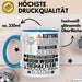 Musikwissenschaftler Geschenk Tasse Lustiger Spruch Erheben Sie Sich Der Musikwissenschaftler Betritt den Raum Blau Trendation