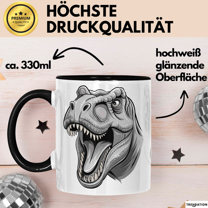 Dinosaurier Tier Tasse Geschenk Lustige Geschenkidee Spruch Trendation