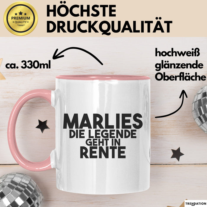 Marlies Tasse Marlies – Die Legende Geht In Rente Geschenk