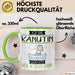 Kanutin Tasse Geschenk Ich Bin Kanutin Warum Weil Ich Es Kann Geschenkidee Geburtstag Grün Trendation