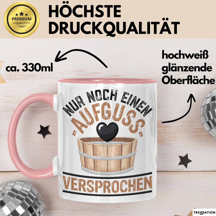 Lustige Tasse Geschenk Aufguss Versprochen Witziger Becher Rosa Trendation