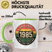 40 Geburtstag Party Tasse Geschenk Lustige Geschenkidee Spruch Original 1985 Limitierte Edition Grün Trendation