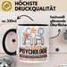 Psychologe Geschenk Tasse Ich Bin Psychologe Aber Sag Doch Einfach Superheld Lustige Geschenkdiee für Psychologe Kaffee-Becher Schwarz Trendation