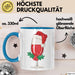 Weihnachten Weinglas Tasse Geschenk Weihnachtliche Grafik Kaffee-Becher Blau Trendation