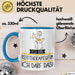 Geschenk für Reittherapeutin Tasse Lustige Geschenkidee Geburtstag Ich Bin Reittherapeutin Ich Darf Das Blau Trendation