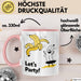 Geburtstagsfeier Banane Tasse Geschenk Lustige Geschenkidee Spruch Lasst Uns Feiern Rosa Trendation