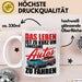 Auto Fahrer Tasse Becher Geschenk Lustige Geschenkidee Spruch Das Leben Ist Zu Kurz Um Langsame Autos Zu Fahren Weiß Trendation