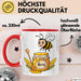 Bienenliebhaber Tasse Geschenkidee für Bestäuber Fan Rot Trendation