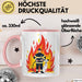Feuerwehrmann Tasse Geschenk Lustige Geschenkidee Spruch Für Feuer Helden Rosa Trendation