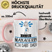 Geschenk für Managerin Tasse Lustige Geschenkidee Geburtstag Ich Bin Managerin Ich Darf Das Rosa Trendation