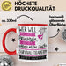 Survival-Trainerin Tasse Geschenk Spruch Wer Will Schon Prinzessin Sein Wenn Man Auch Survival-Trainerin Sein Kann Rot Trendation