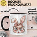 Kaninchen Hase Tierliebhaber Tasse Geschenk Lustige Geschenkidee Spruch Schwarz Trendation